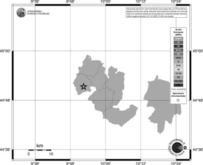 Mappa EMS - territori comuni