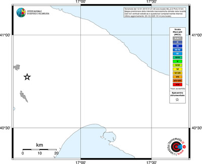 Mappa MCS - territori località