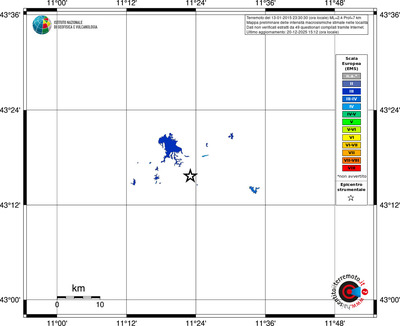 Mappa EMS - territori località