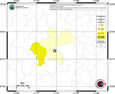 Mappa territorio comunale con almeno 3 questionari