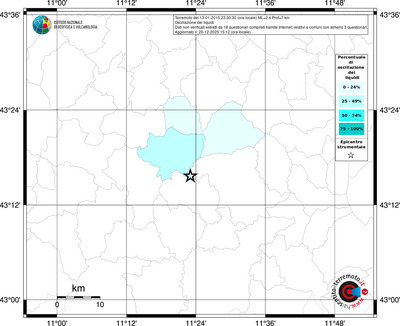 Mappa territorio comunale con almeno 3 questionari