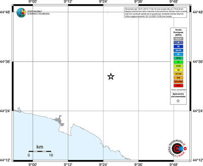 Mappa EMS - territori località