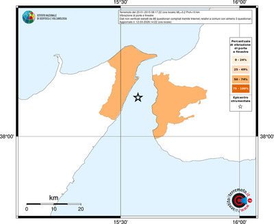 Mappa territorio comunale con almeno 3 questionari