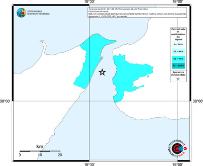 Mappa territorio comunale con almeno 3 questionari