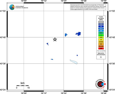 Mappa EMS - territori località
