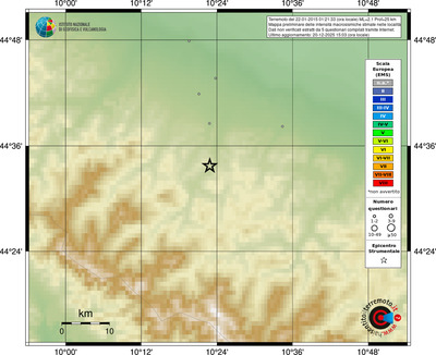 Mappa EMS - località