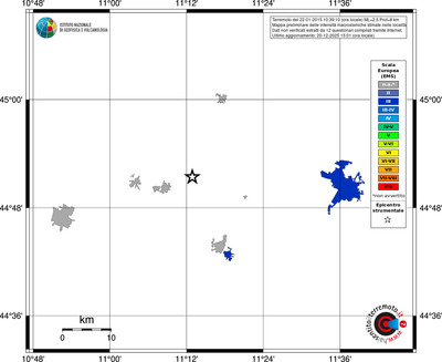 Mappa EMS - territori località