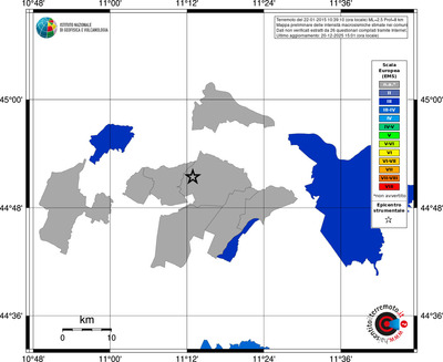 Mappa EMS - territori comuni