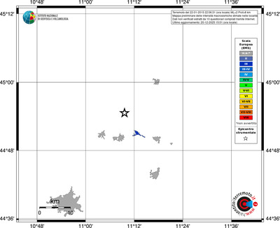 Mappa EMS - territori località