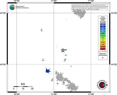 Mappa EMS - territori località