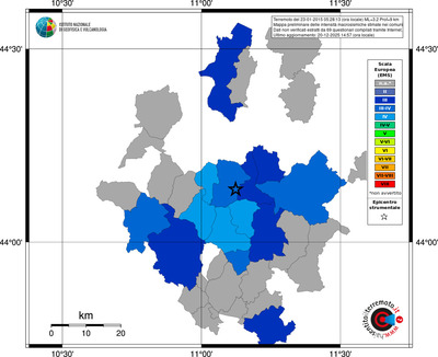 Mappa EMS - territori comuni