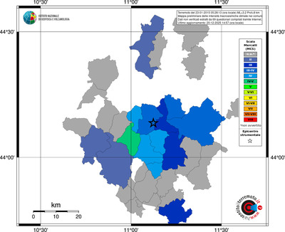 Mappa MCS - territori comuni