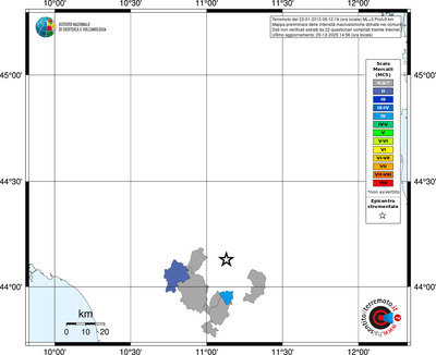 Mappa MCS - territori comuni