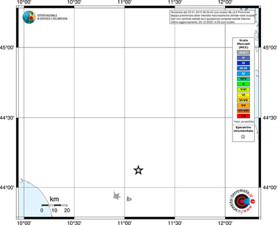 Mappa MCS - territori località