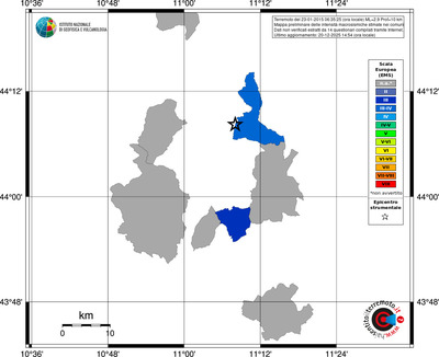Mappa EMS - territori comuni