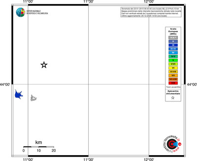 Mappa EMS - territori località