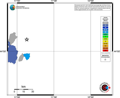 Mappa MCS - territori comuni