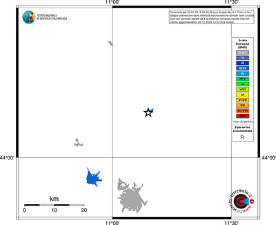 Mappa EMS - territori località