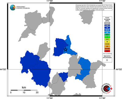 Mappa EMS - territori comuni