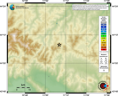 Mappa EMS - località