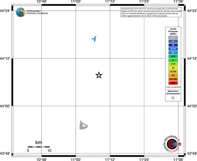 Mappa EMS - territori località