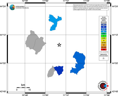Mappa EMS - territori comuni