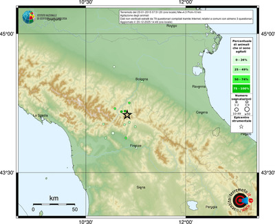 Mappa comuni con almeno 3 questionari