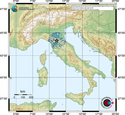 Area di invio delle email agli iscritti