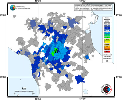 Mappa EMS - territori comuni