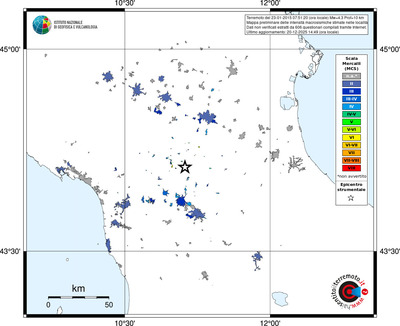 Mappa MCS - territori località