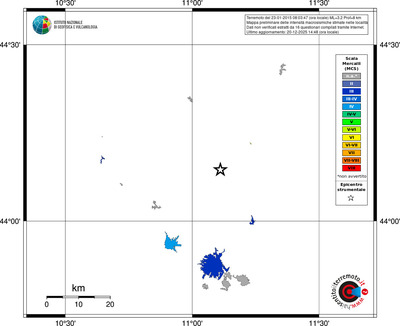 Mappa MCS - territori località