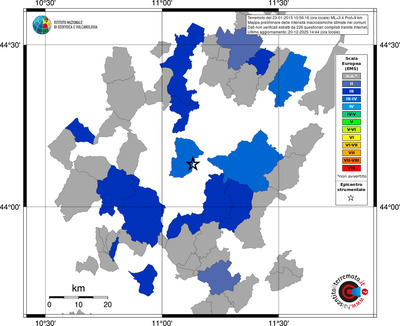 Mappa EMS - territori comuni