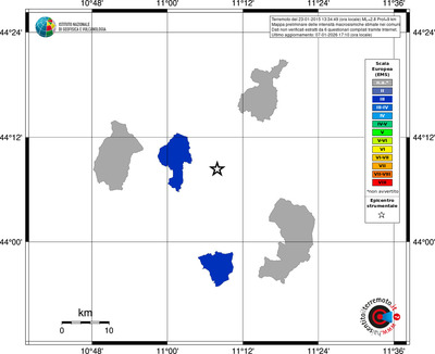 Mappa EMS - territori comuni