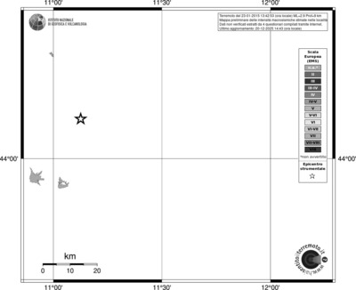 Mappa EMS - territori località