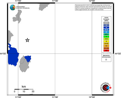 Mappa EMS - territori comuni