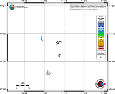 Mappa EMS - territori località