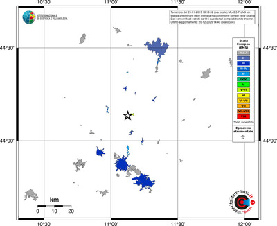 Mappa EMS - territori località