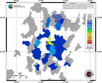 Mappa EMS - territori comuni