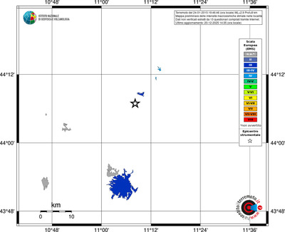 Mappa EMS - territori località