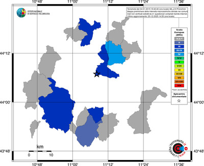 Mappa EMS - territori comuni
