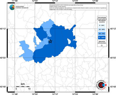 Mappa territorio comunale con almeno 3 questionari