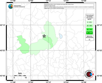 Mappa territorio comunale con almeno 3 questionari