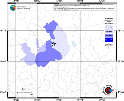 Mappa territorio comunale con almeno 3 questionari