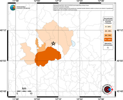 Mappa territorio comunale con almeno 3 questionari