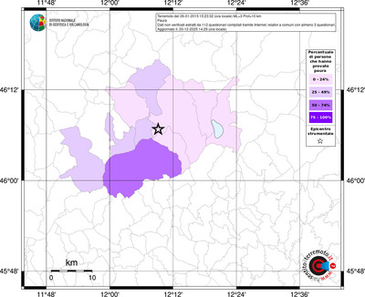 Mappa territorio comunale con almeno 3 questionari