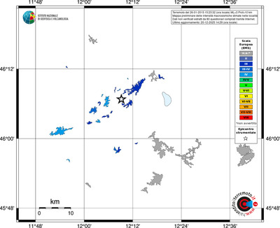Mappa EMS - territori località