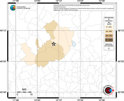 Mappa territorio comunale con almeno 3 questionari