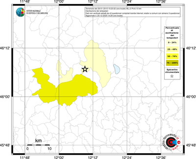 Mappa territorio comunale con almeno 3 questionari