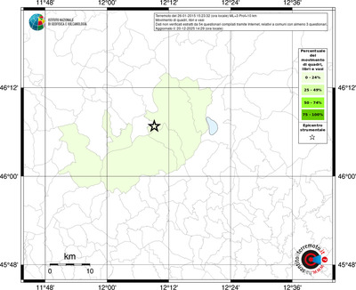 Mappa territorio comunale con almeno 3 questionari