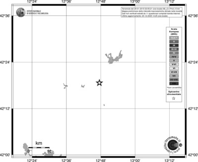 Mappa EMS - territori località